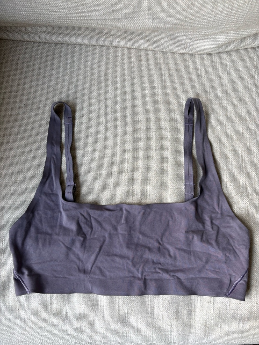 lululemon Wundermost Ultra-Soft Nulu Scoop-Neck Bralette Purple Ash Size 6